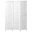 Bild 1 von Paravent MCW-C30, Raumteiler Trennwand Sichtschutz, Shabby-Look Vintage, 170x120cm ~ weiß
