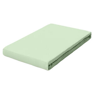 Schlafgut Spannbetttuch Pure, Hellgrün, Textil, 180-200 cm, Grüner Punkt, Textiles Vertrauen - Oeko-Tex®, Hohenstein, AZO-frei, Oeko-Tex® Made IN Green, bügelfrei, weich und anschmiegsam, perfek