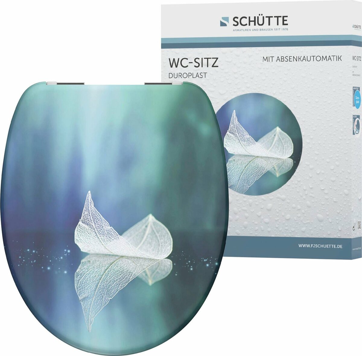 Bild 1 von Schütte WC-Sitz Fallen Leaf, Duroplast, mit Absenkautomatik