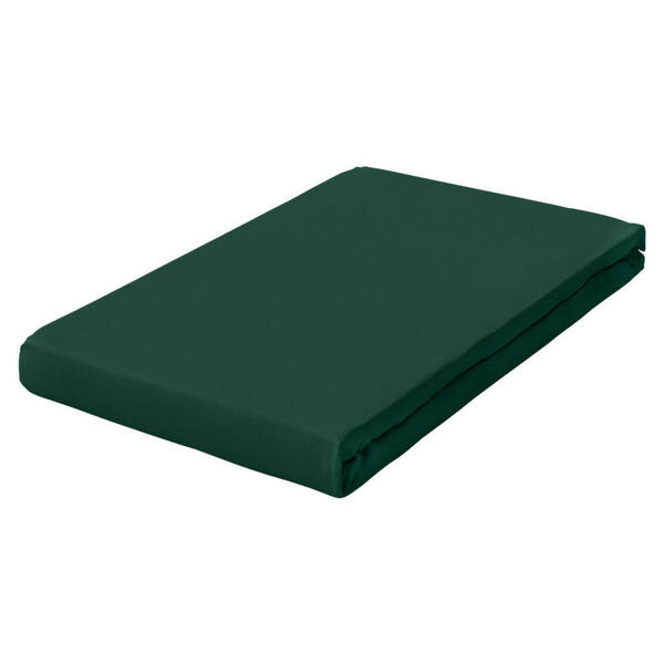 Bild 1 von Schlafgut Spannbetttuch Pure, Dunkelgrün, Textil, 180-200 cm, Grüner Punkt, Textiles Vertrauen - Oeko-Tex®, Hohenstein, AZO-frei, Oeko-Tex® Made IN Green, bügelfrei, weich und anschmiegsam, perf
