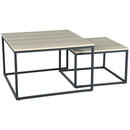 Bild 1 von Mid.you Couchtisch, Eiche, Metall, quadratisch, eckig, 80x50x80 cm, Wohnzimmer, Wohnzimmertische, Couchtische