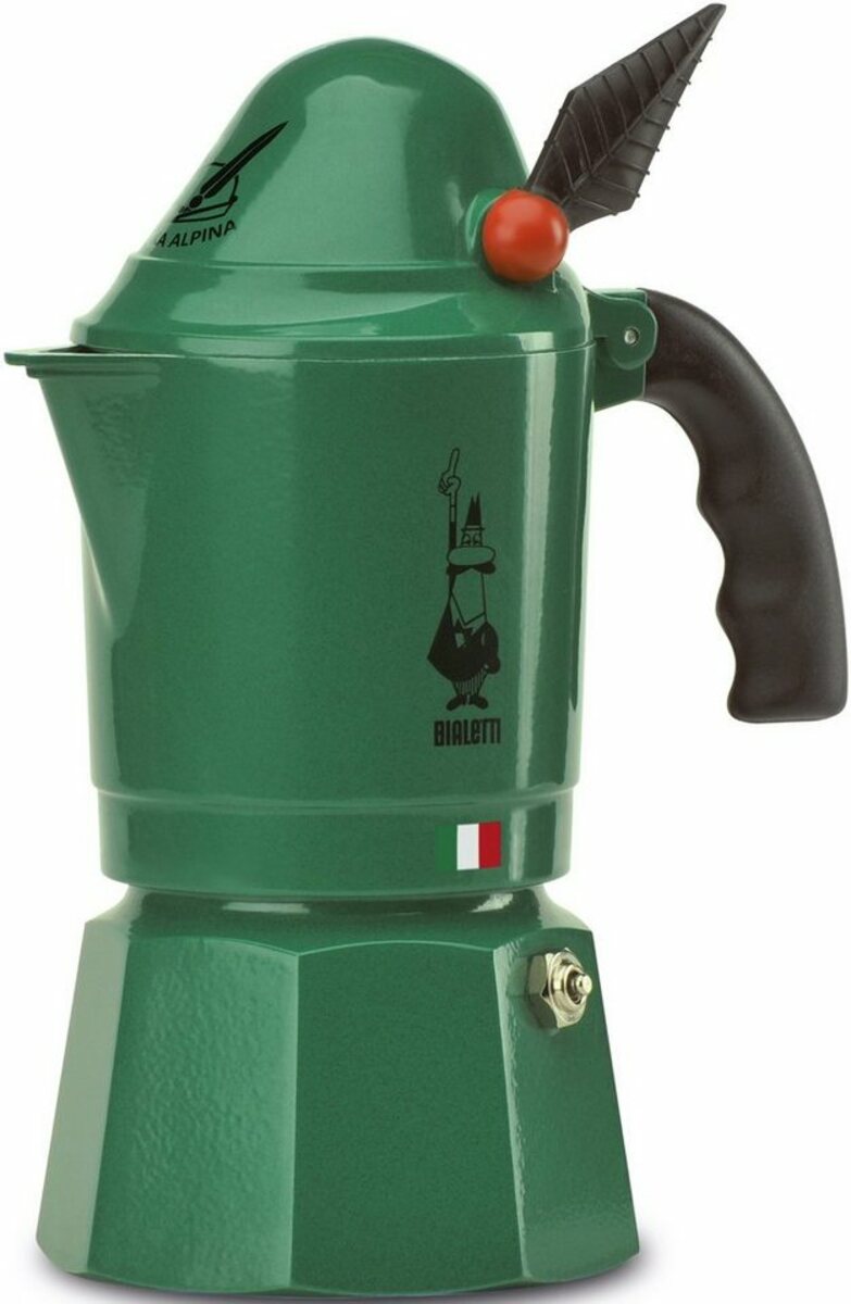 Bild 1 von BIALETTI Espressokocher Break Alpina, 0,13l Kaffeekanne, 3 Tassen