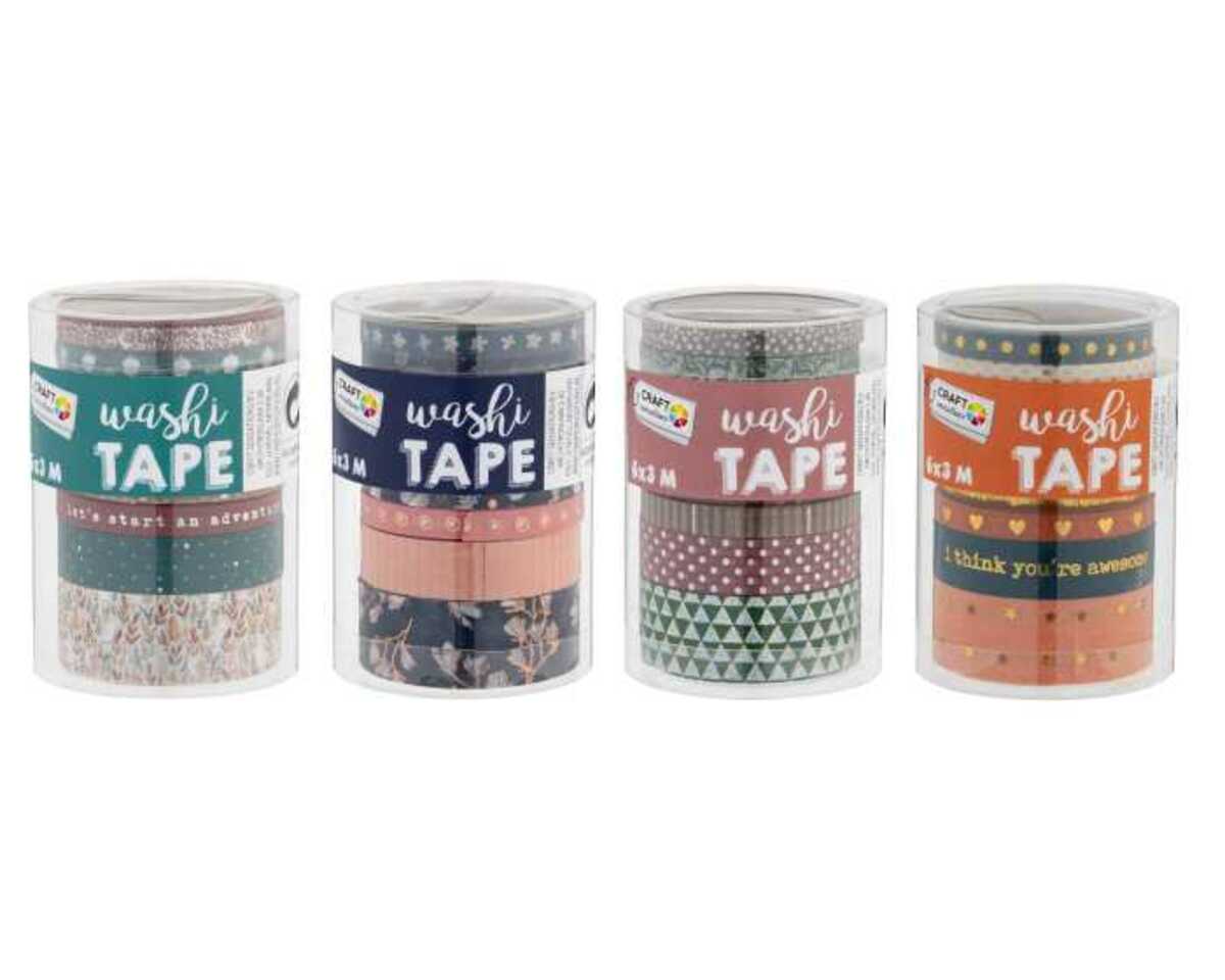 Bild 1 von Washi Tape 6er Klebefilm 4fach