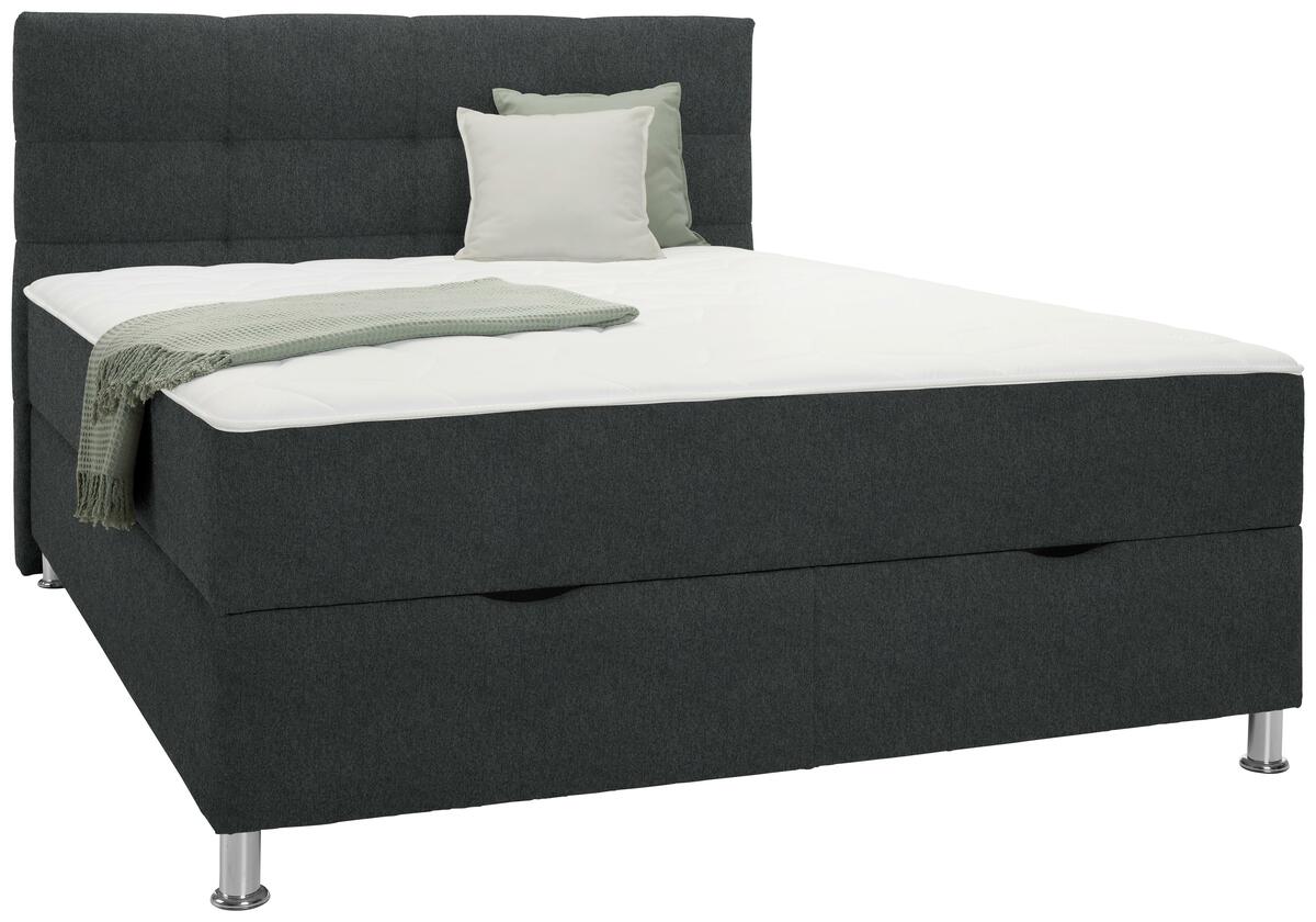 Bild 1 von Boxbett Oviedo 160 in Anthrazit ca. 160x200cm, Anthrazit