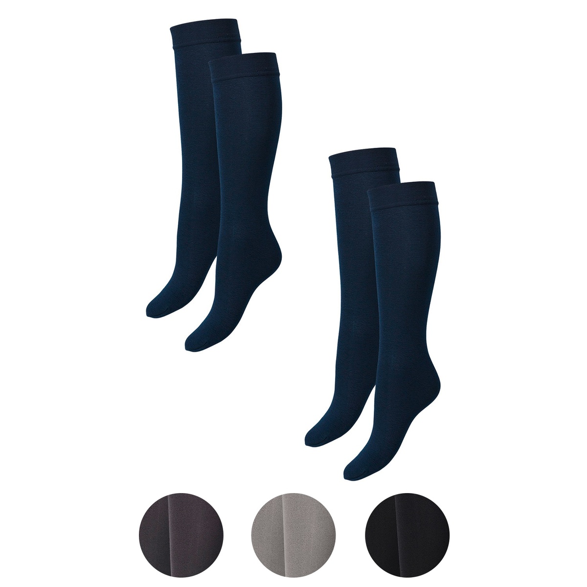 Bild 1 von UP2FASHION Damen Thermo-Kniestrümpfe, 2 Paar