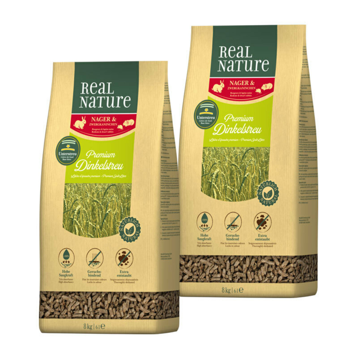 Bild 1 von REAL NATURE Dinkelstreu 2x8 kg