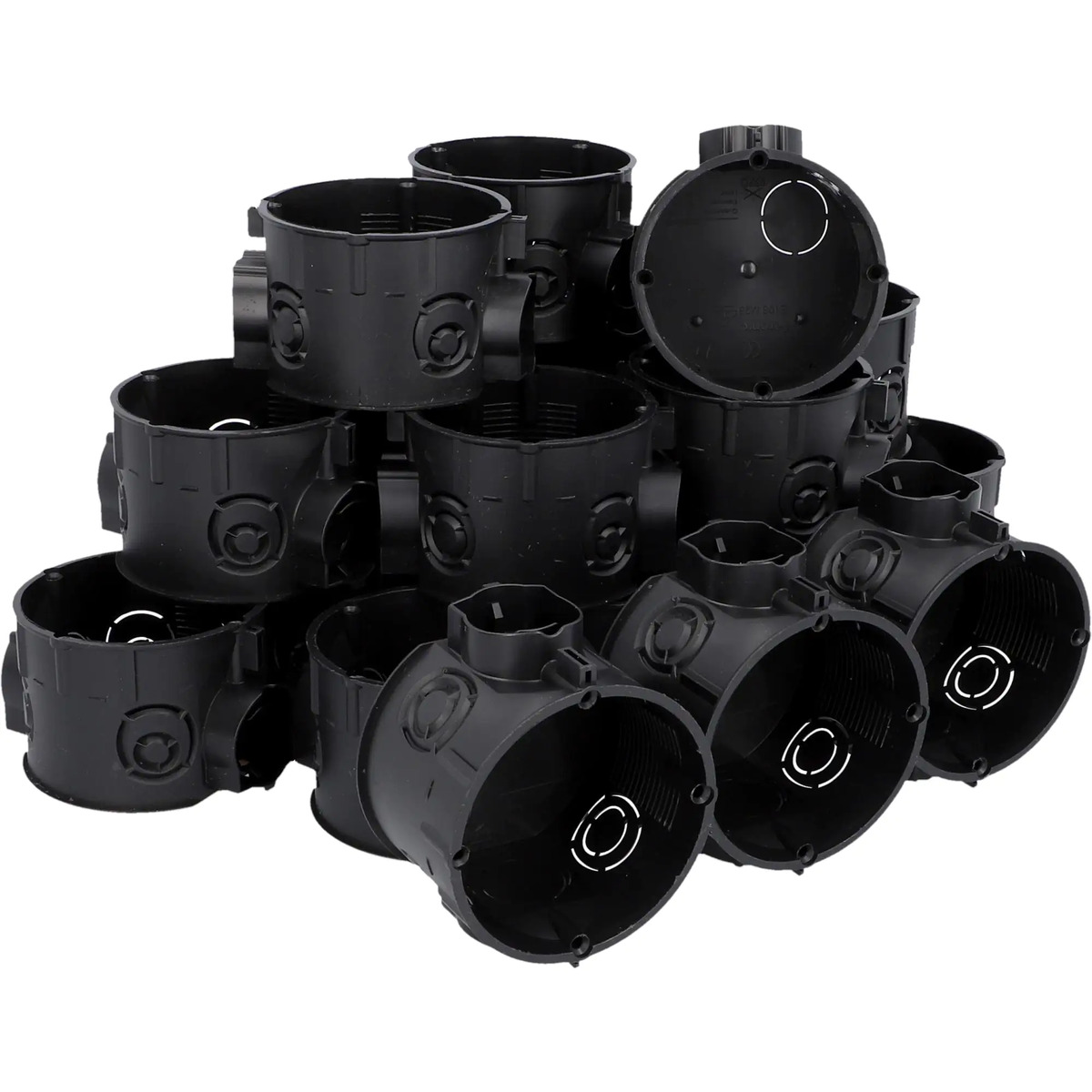 Bild 1 von UP-Schalterdose 45mm, schwarz, 20 Stück