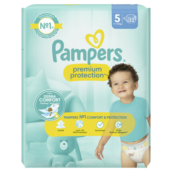 Bild 1 von Pampers Premium Protection Junior Windeln Gr.5 11-16KG Einzelpack 22ST