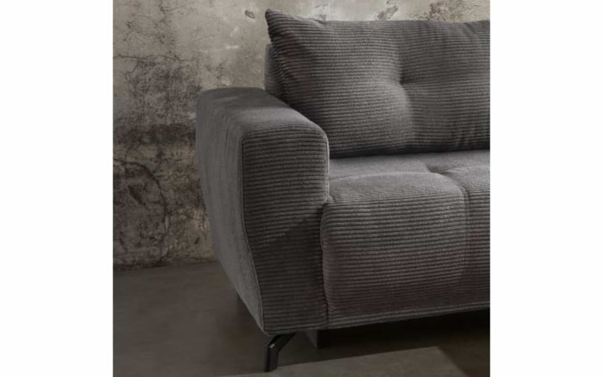 Bild 2 von Wohnlandschaft Abruzzi, grau, Ottomane rechts, inkl. motorischer Sitzvorschub