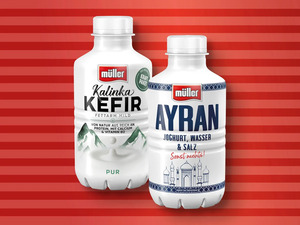 Müller Ayran/Kalinka fettarmer Kefir mild, 
         500 ml/500 g
