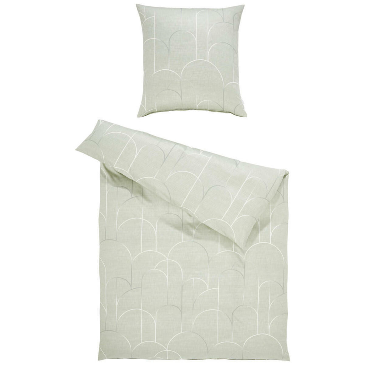 Bild 1 von Estella Bettwäsche Atelier, Grün, Textil, Graphik, 135 cm, Textiles Vertrauen - Oeko-Tex®, Schlaftextilien, Bettwäsche, Bettwäsche