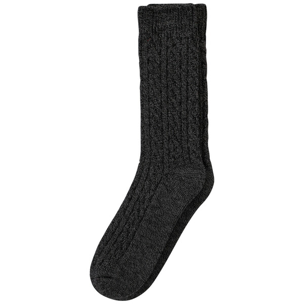 Bild 1 von 1 Paar Herren Socken mit Zopfmuster DUNKELGRAU