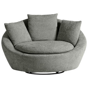 Mid.you Sessel, Dunkelgrau, Textil, Füllung: Polyetherschaumkern, Schaumstoffflocken, 130x80x112 cm, erweiterbar (Typenauswahl), Wohnzimmer, Sessel, Polstersessel