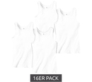 Bild 1 von 16er Pack LeGiorgio Herren Achsel-Hemd aus 100% Baumwolle Doppelripp-Shirts Weiß