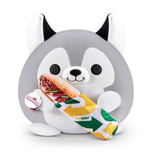 Snackles - Pl&uuml;schfigur Hund mit Subway - ca. 35 cm
