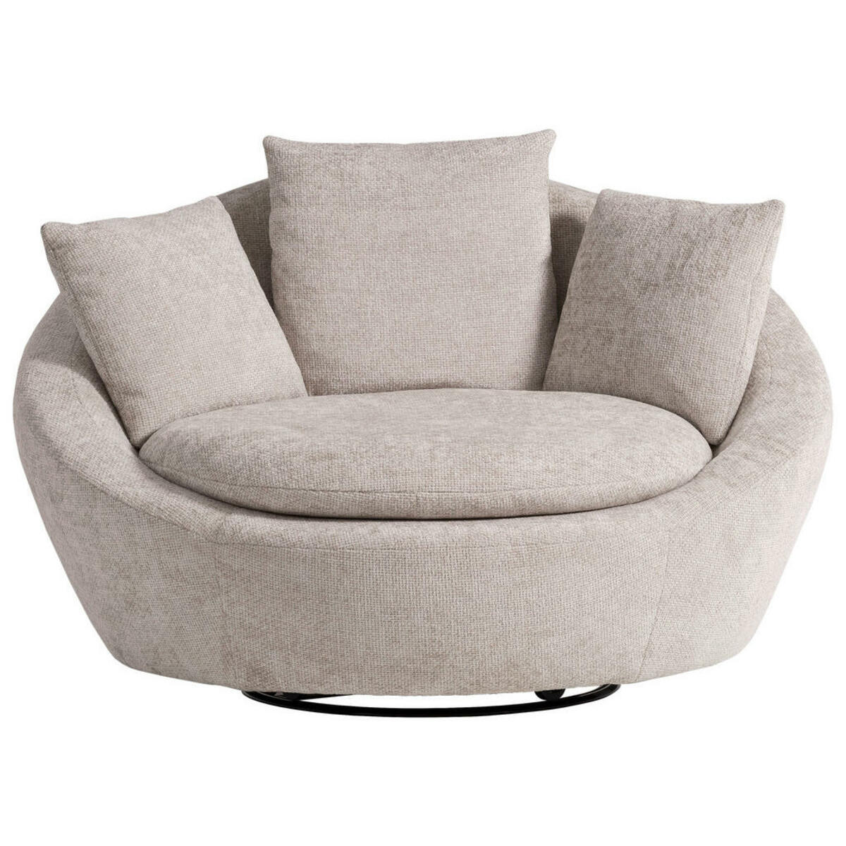 Bild 1 von Mid.you Sessel, Silber, Textil, Füllung: Polyetherschaumkern, Schaumstoffflocken, 130x80x112 cm, erweiterbar (Typenauswahl), Wohnzimmer, Sessel, Polstersessel