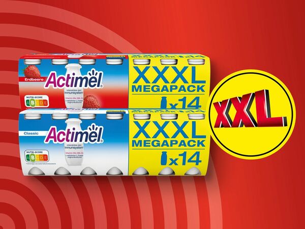 Bild 1 von Danone Actimel Drink XXXL Megapack, 
         14x 100 g