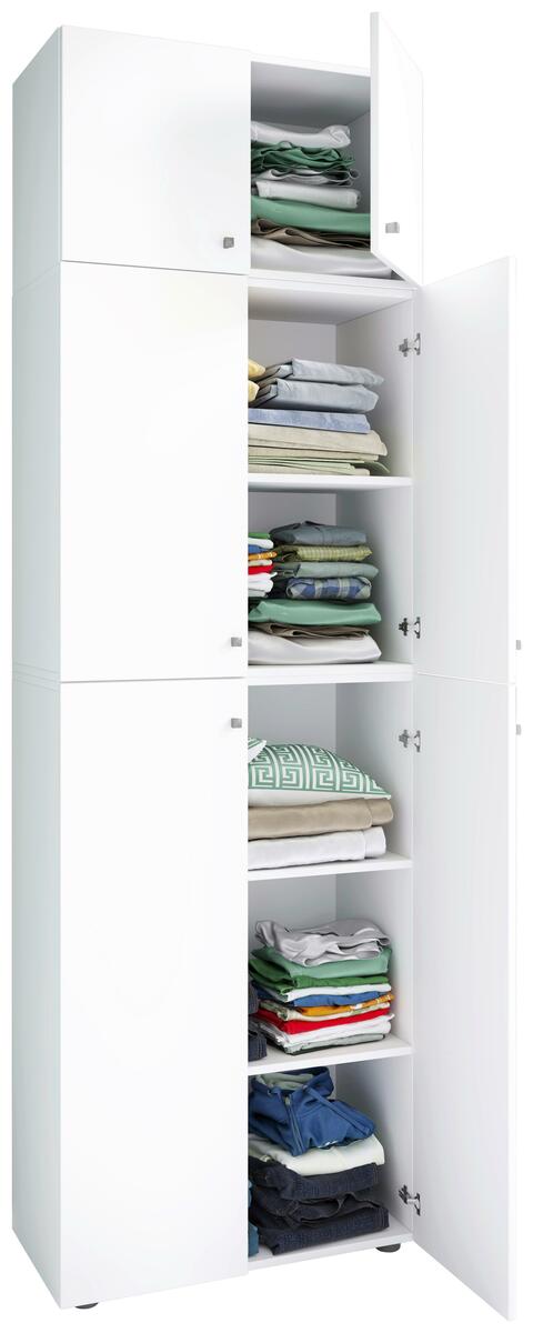 Bild 1 von Drehtürenschrank B: 70 cm Lona XXL Weiß, Weiß