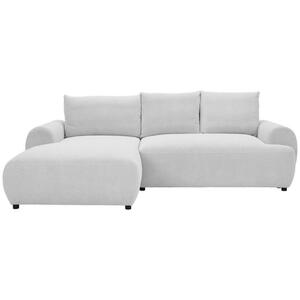 Carryhome Ecksofa, Creme, Textil, 3-Sitzer, Füllung: Polyurethan (Pur), Ottomane links, L-Form, 265x175 cm, Stoffauswahl, Liegefunktion, seitenverkehrt erhältlich, Rücken echt, Wohnzimmer, Sofas &