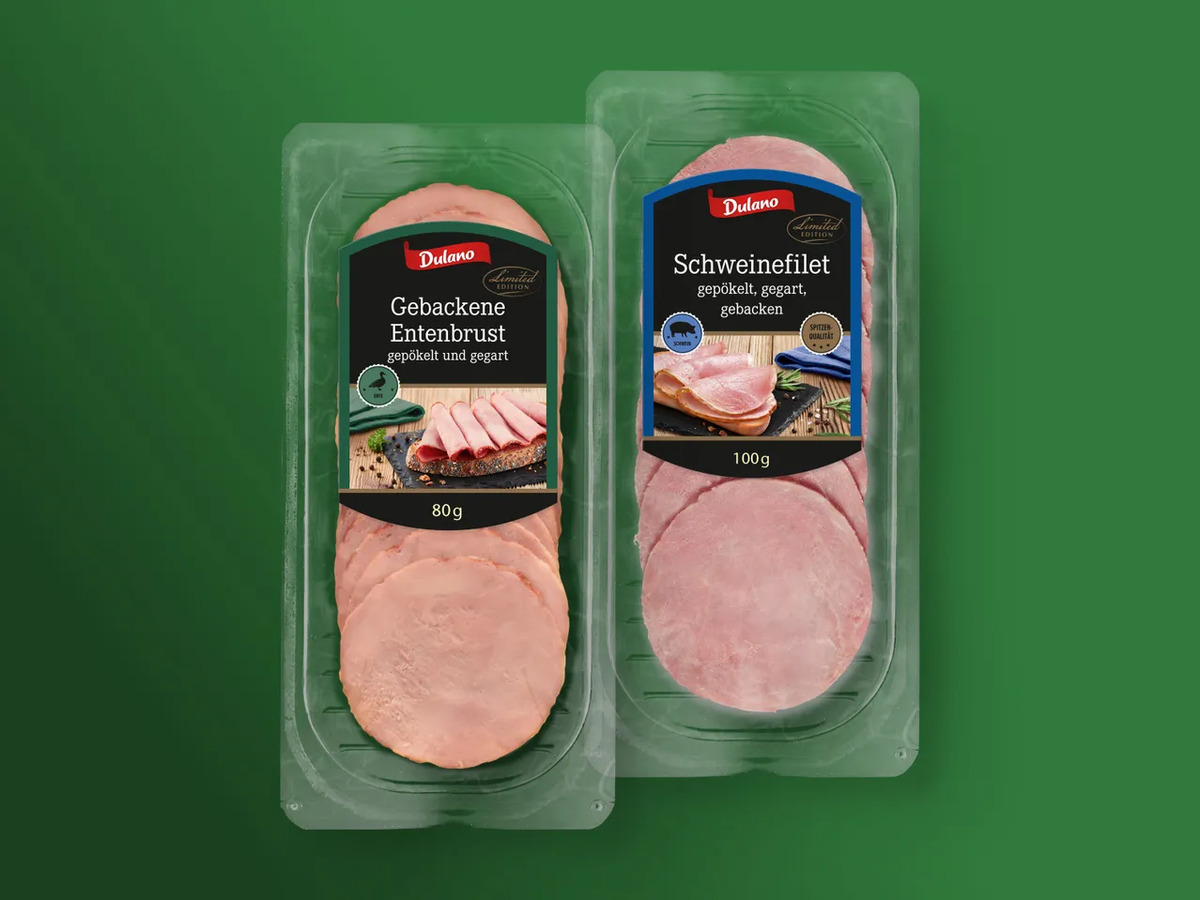 Bild 1 von Dulano Entenbrust/Schweinefilet, gebacken, 
         100/80 g