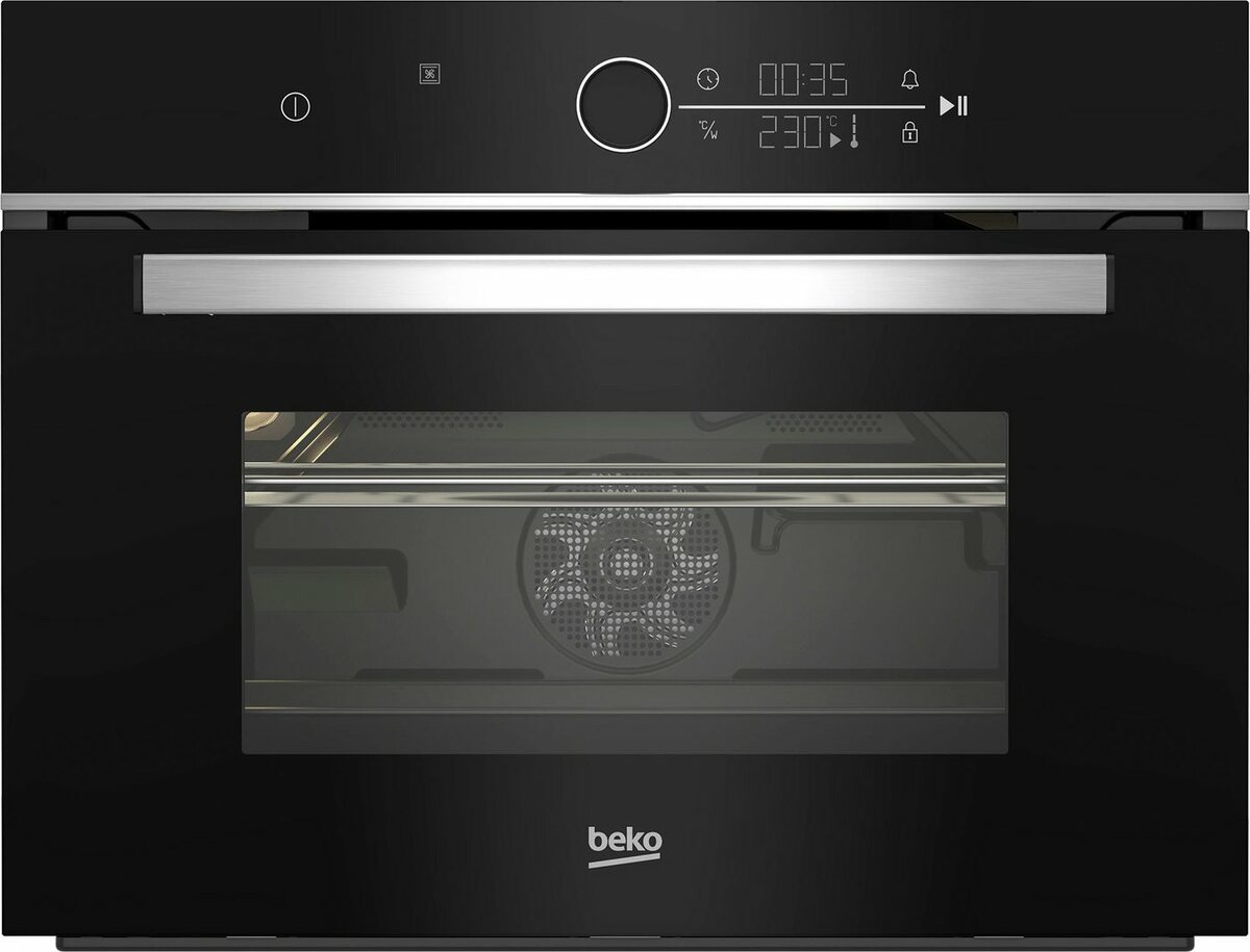 Bild 1 von BEKO Backofen mit Mikrowelle BBCW13400X 775808921, mit Teleskopauszug nachrüstbar