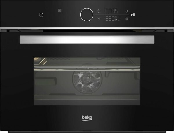 Bild 1 von BEKO Backofen mit Mikrowelle BBCW13400X 775808921, mit Teleskopauszug nachrüstbar