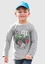 Bild 1 von KIDSWORLD Langarmshirt WER BREMST, VERLIERT! Spruch, Grau