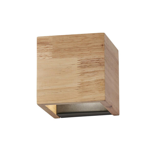 Bild 1 von Fischer & Honsel Led-Wandleuchte Paloma, Schwarz, Eiche, Holz, 10x10x10 cm, Lampen & Leuchten, Leuchtenserien