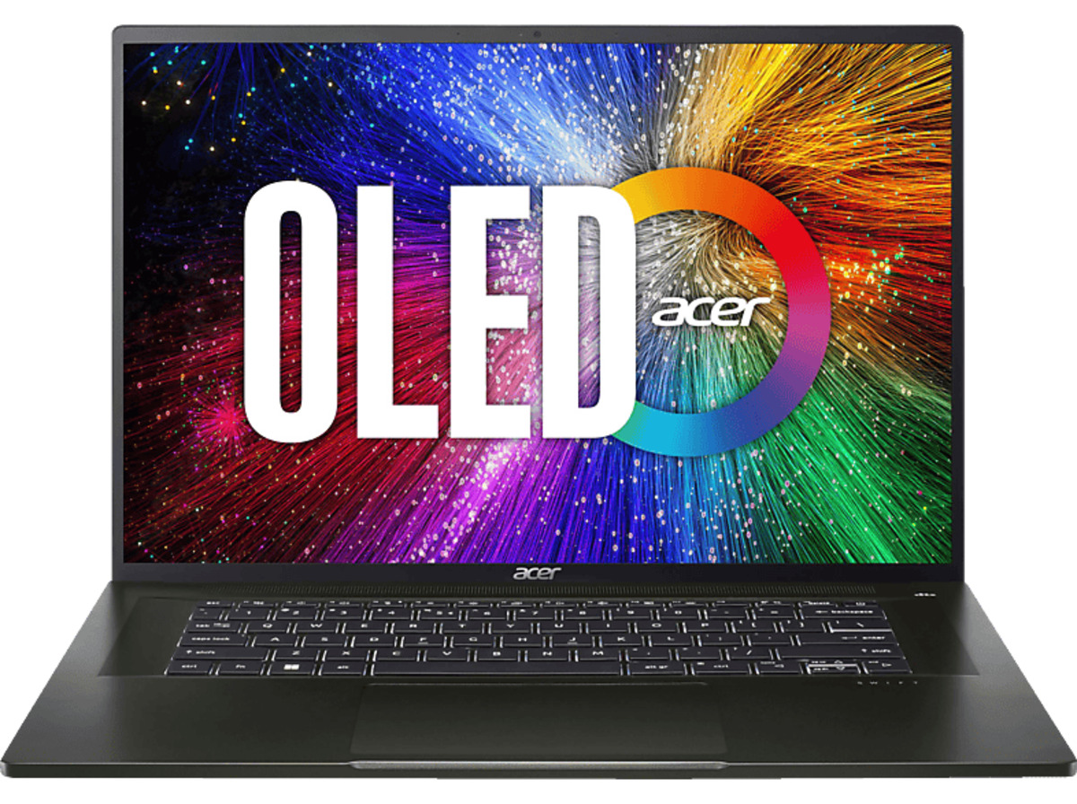 Bild 1 von ACER Swift Edge (SFA16-41-R8GY) mit OLED-Display, Notebook 16,0 Zoll Display, AMD Ryzen™ 7 Prozessor, 16 GB RAM, 1 TB SSD, Radeon™ Onboard Graphics, Olivine Black