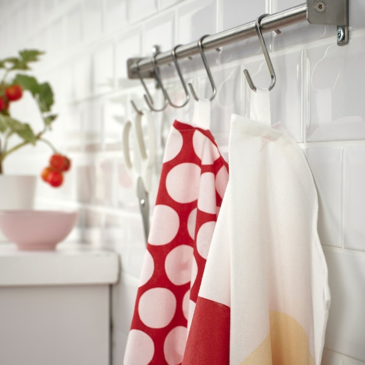 Bild 4 von SNÖKRABBA  Geschirrtuch, verschiedene Muster/bunt 45x60 cm