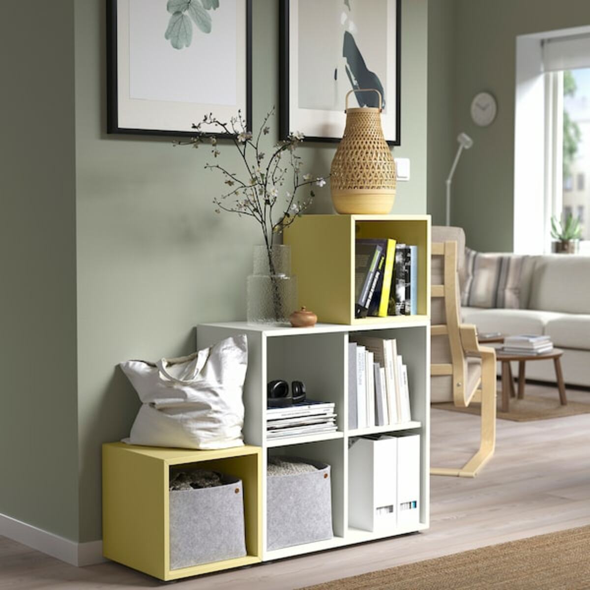 Bild 2 von EKET  Schrank, blassgelb 35x35x35 cm