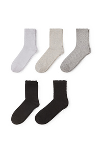 C&A Multipack 5er-Socken, Weiß, Größe: 35-38