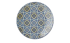 Dessertteller  Juno blau Porzellan Maße (cm): H: 2,5  Ø: [21.5] Küchenzubehör - Sconto