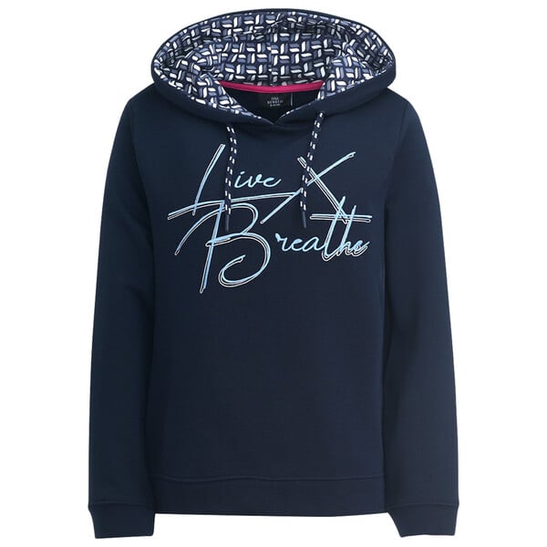 Bild 1 von Damen Hoodie mit Text DUNKELBLAU