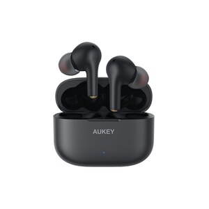 AUKEY EP-T27 Wireless Bluetooth 5 Kopfhörer (True Wireless Earbuds), mit aptX, 4 Mikrofonen, cVc 8.0 Rauschunterdrückung, IPX7 Wasserbeständigkeit und 25 Stunden Spielzeit für iPhones und Android