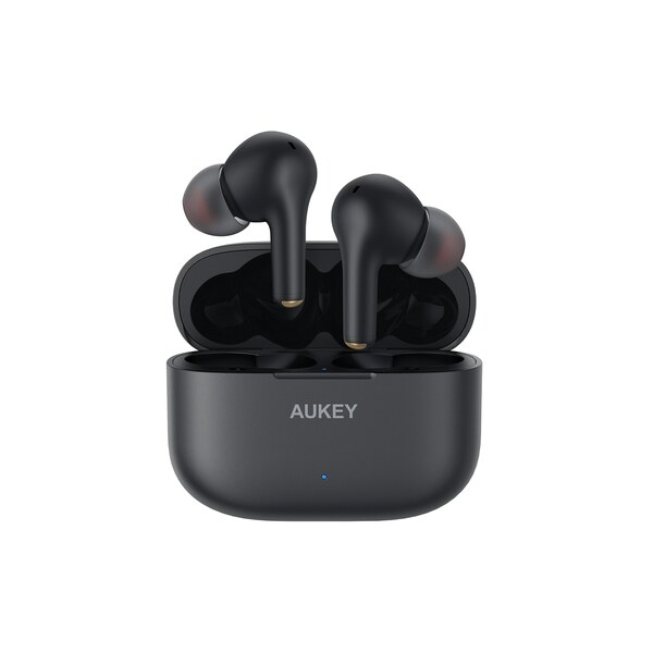 Bild 1 von AUKEY EP-T27 Wireless Bluetooth 5 Kopfhörer (True Wireless Earbuds), mit aptX, 4 Mikrofonen, cVc 8.0 Rauschunterdrückung, IPX7 Wasserbeständigkeit und 25 Stunden Spielzeit für iPhones und Android