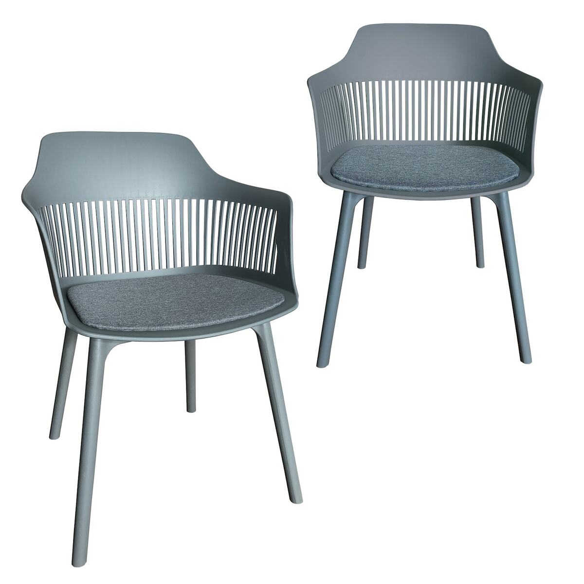 Bild 1 von Trisens moderner Gartenstuhl in eleganter Optik - bequeme Esszimmerstühle pflegeleichte Terrassenmöbel für den Außen- und Innenbereich