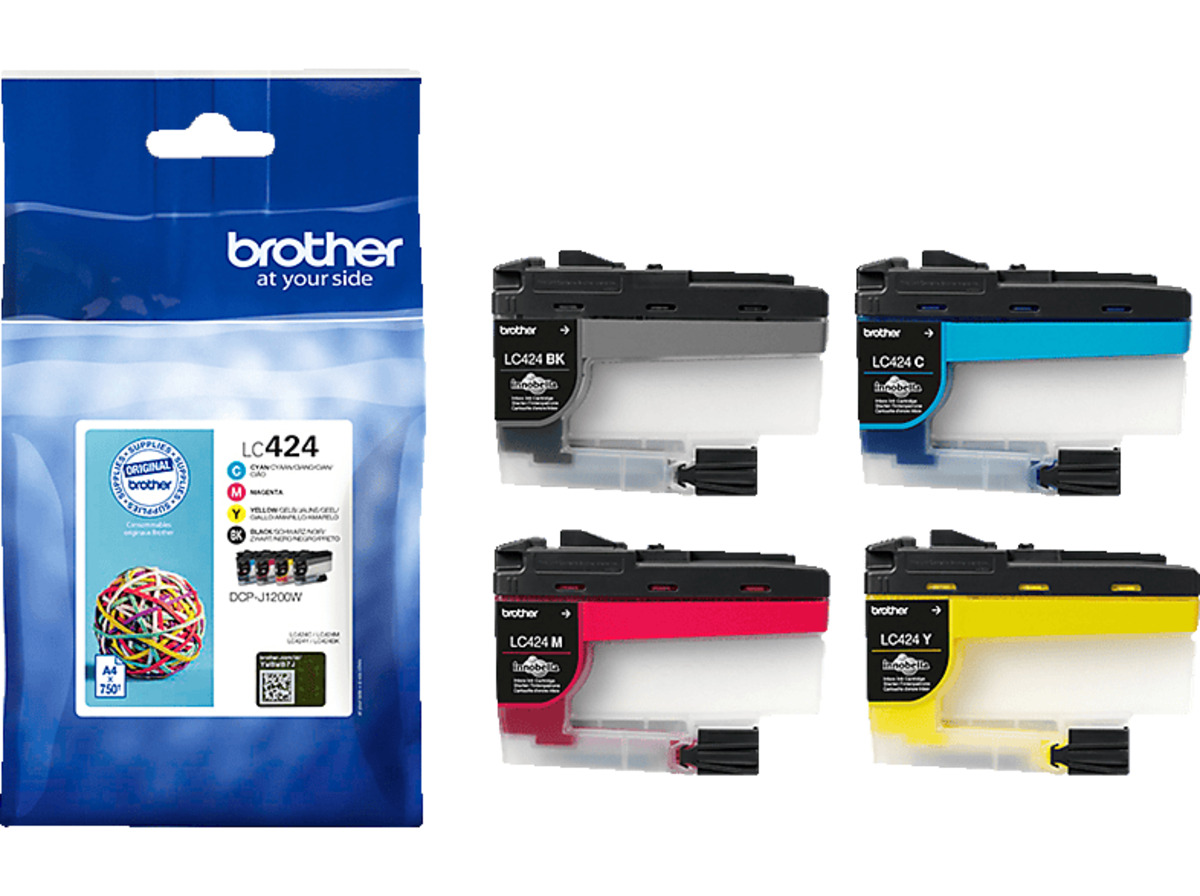 Bild 1 von BROTHER LC-424VAL Value Pack mit Schwarz, Cyan, Magenta, Gelb (LC-424VAL)