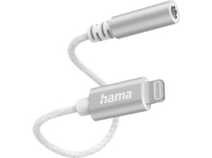 HAMA Lightning auf 3.5-mm-Klinke-Buchse, Adapter, Weiß