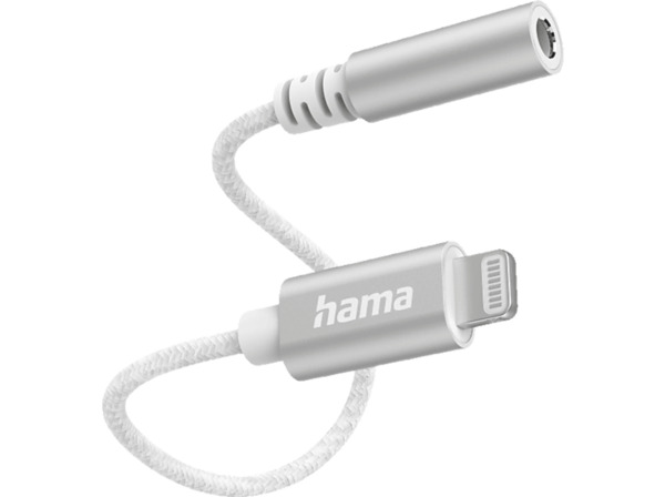 Bild 1 von HAMA Lightning auf 3.5-mm-Klinke-Buchse, Adapter, Weiß