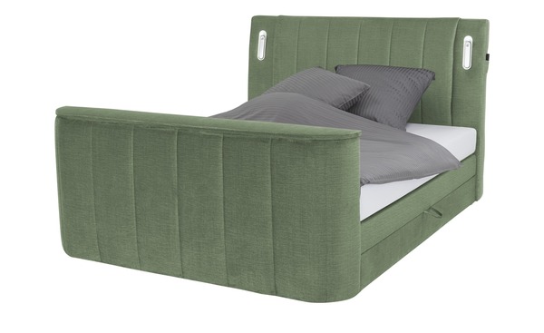 Bild 1 von Boxspringbett  Houston 6 grün Maße (cm): B: 186 H: 126 Betten