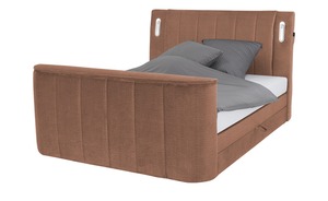 Boxspringbett  Houston 6 orange Maße (cm): B: 186 H: 126 Betten