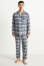 Bild 1 von C&A Flanell-Pyjama-kariert, Beige, Größe: S