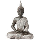 Bild 1 von Ambia Home Buddha , Ny1314600 , Braun, Silberfarben , Kunststoff , 21.5x28x11 cm , lackiert, antik , sitzend, zum Stellen, handgemacht , 0083060021