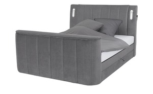 Boxspringbett  Houston 6 grau Maße (cm): B: 186 H: 126 Betten