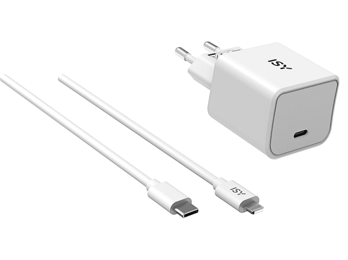 Bild 1 von ISY IWC 2501 Ladegerät Apple, 5-12 Volt 15-20.04 W, Weiß