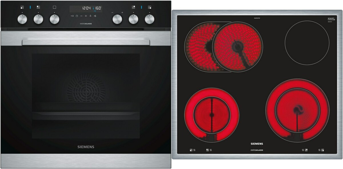 Bild 1 von MKP3KB62 Herdset bestehend aus HE378HBS0 + EA645GH17M edelstahl + edelstahl / A