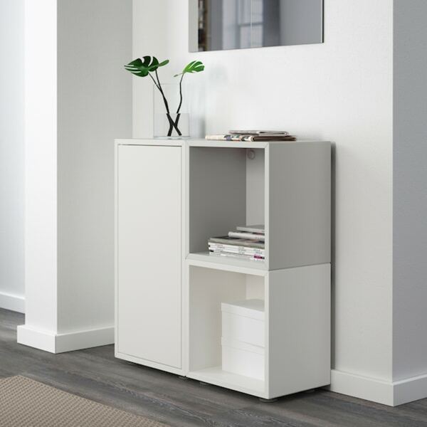 Bild 2 von EKET  Schrankkombination/Füße, weiß/grau 70x35x72 cm