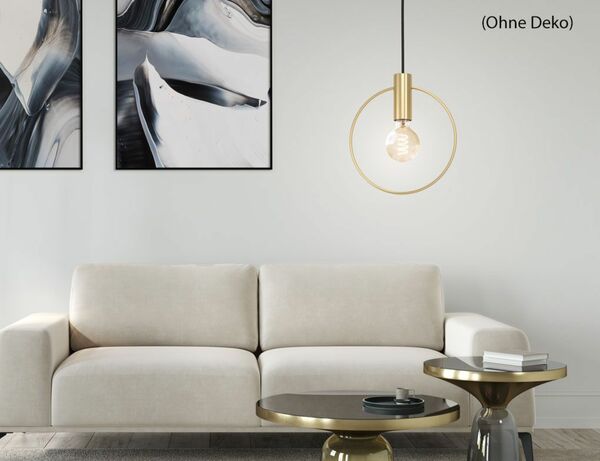 Bild 3 von Pendelleuchte Stahl Gold 110 cm