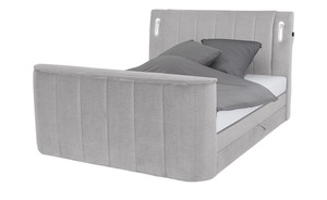 Boxspringbett  Houston 6 grau Maße (cm): B: 186 H: 126 Betten